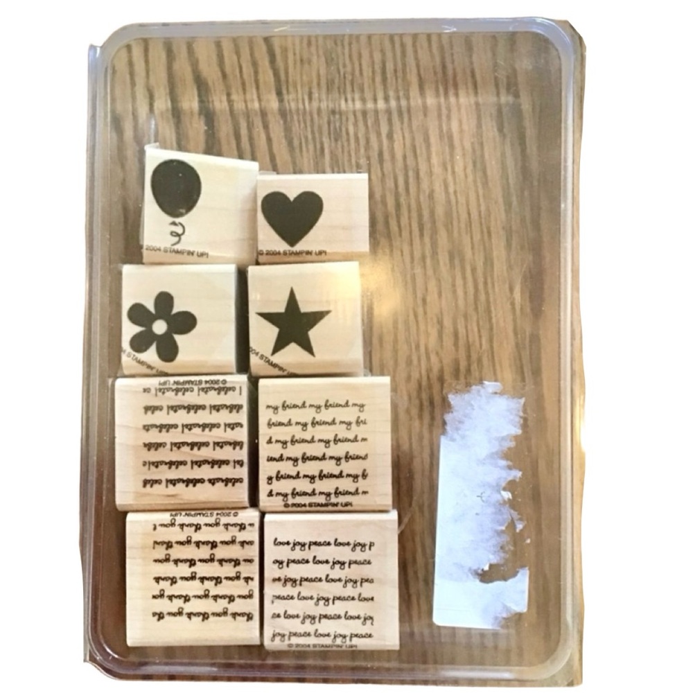 Stampin’ Up! 2004 “Two-Step Stampin’ Mini Messages” Rubber Stamp Set